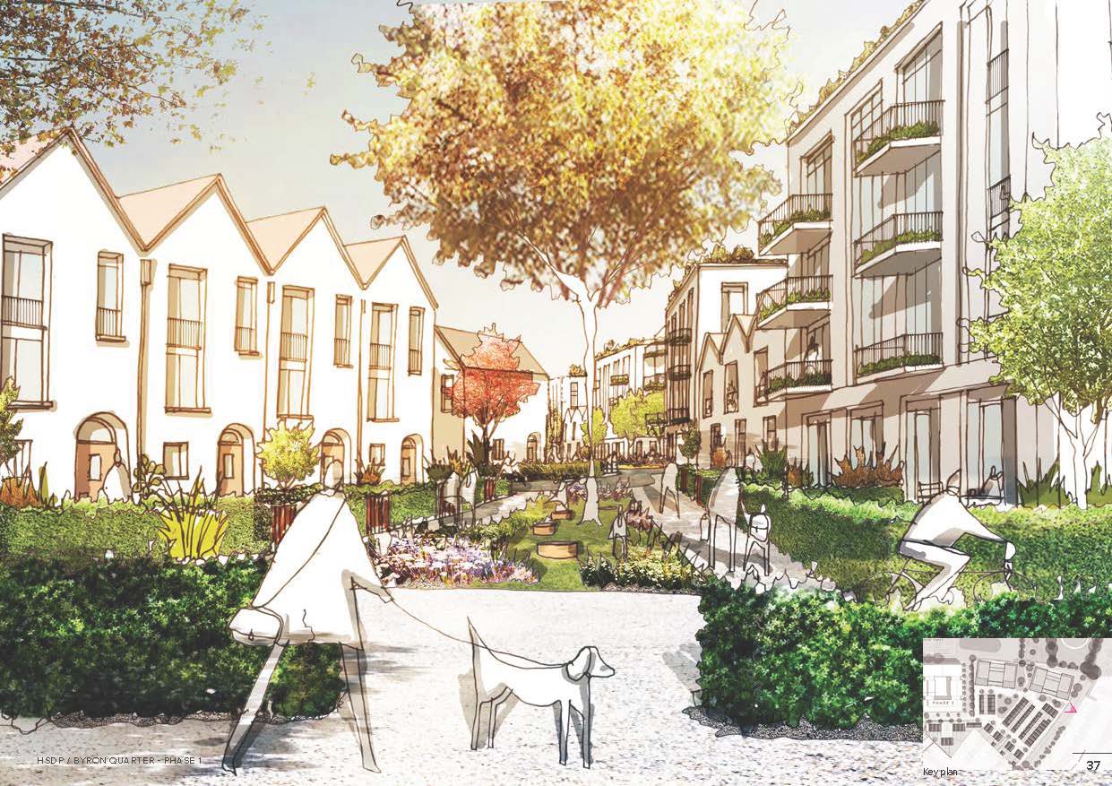 Artists impression of the new Byron Quarter