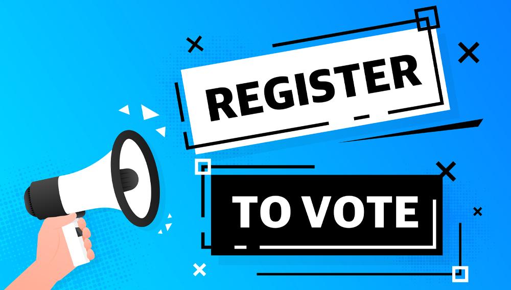 Register to vote banner