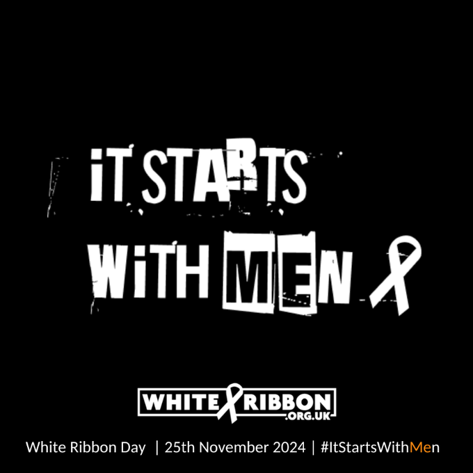 White ribbon day. It starts with Men