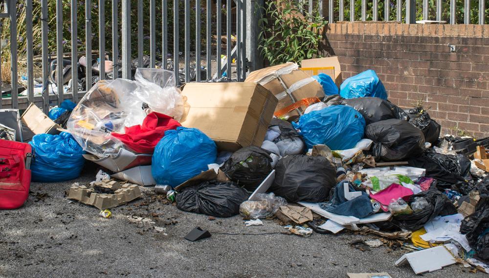 Fly tipping banner