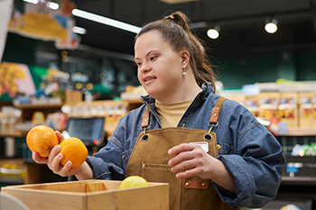 Young person exploring the retail industry